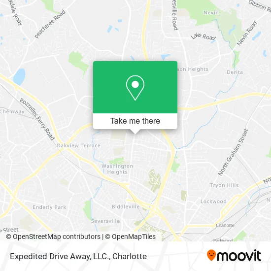 Expedited Drive Away, LLC. map