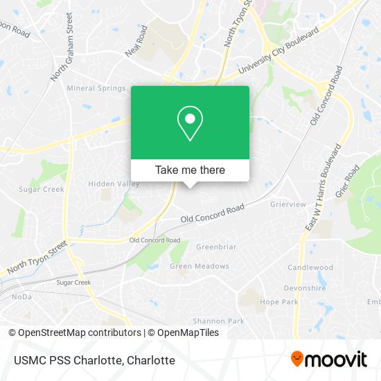 Mapa de USMC PSS Charlotte