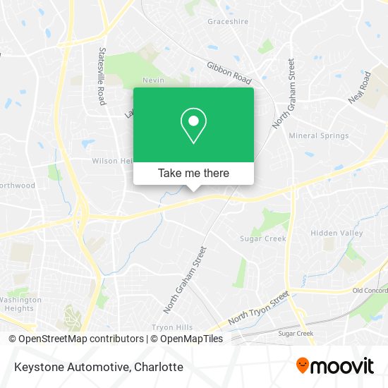 Keystone Automotive map