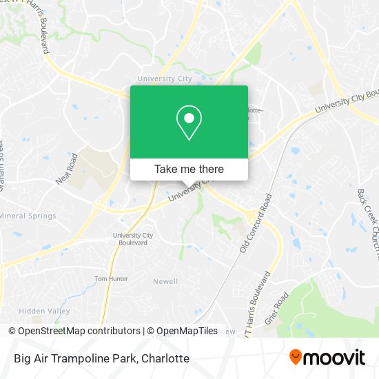 Big Air Trampoline Park map