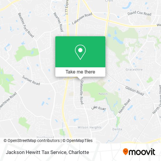 Mapa de Jackson Hewitt Tax Service
