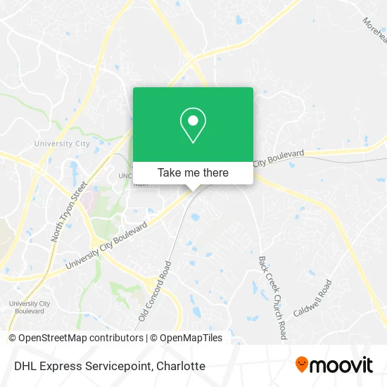 DHL Express Servicepoint map