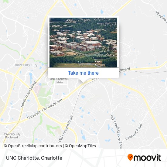 UNC Charlotte map