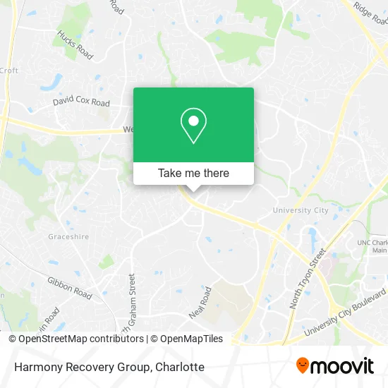 Harmony Recovery Group map