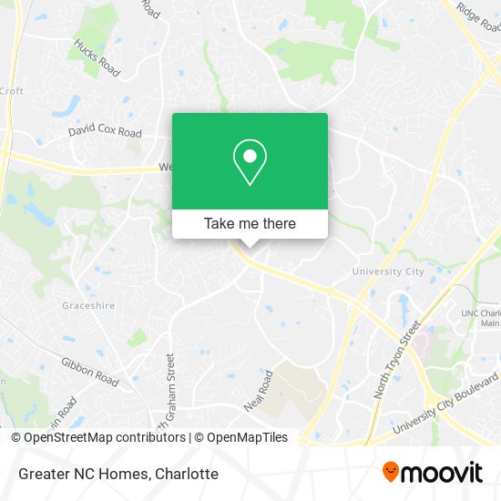 Greater NC Homes map