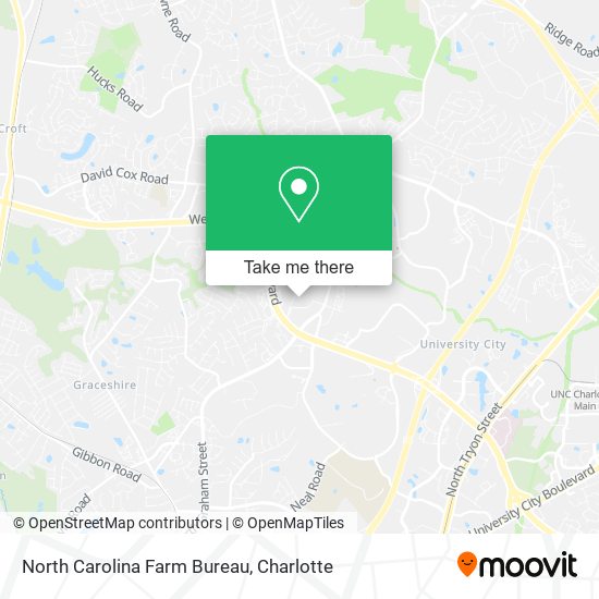 North Carolina Farm Bureau map