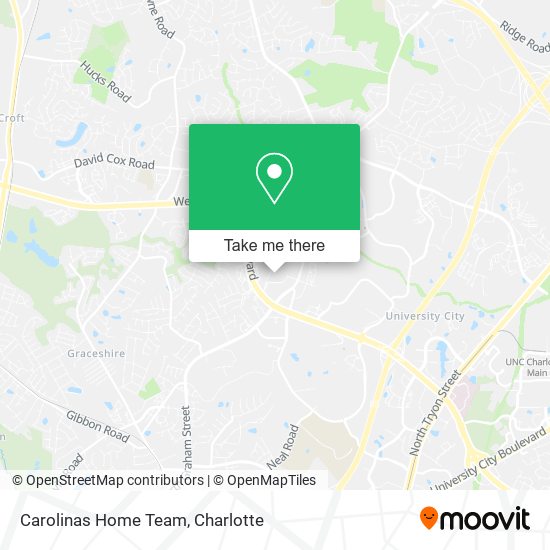 Carolinas Home Team map