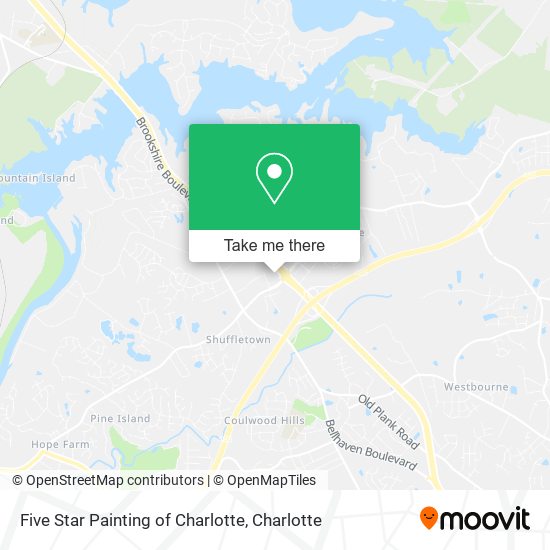 Five Star Painting of Charlotte map