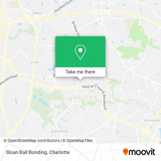 Mapa de Sloan Bail Bonding