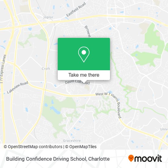 Mapa de Building Confidence Driving School