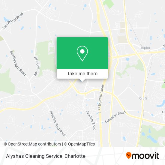 Alysha's Cleaning Service map