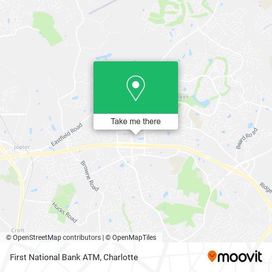 Mapa de First National Bank ATM