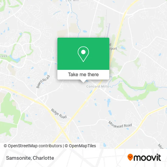 Mapa de Samsonite