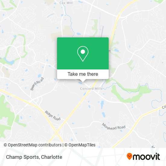 Champ Sports map