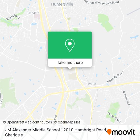 Mapa de JM Alexander Middle School 12010 Hambright Road