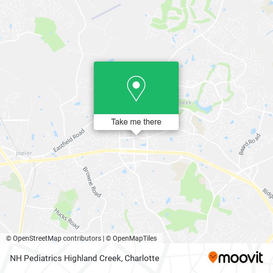 NH Pediatrics Highland Creek map