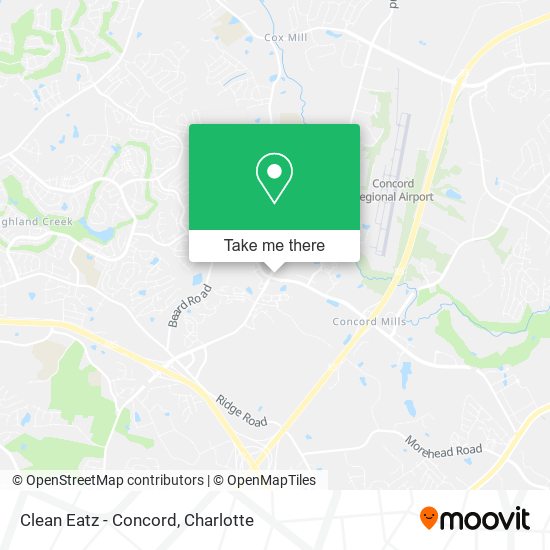 Mapa de Clean Eatz - Concord
