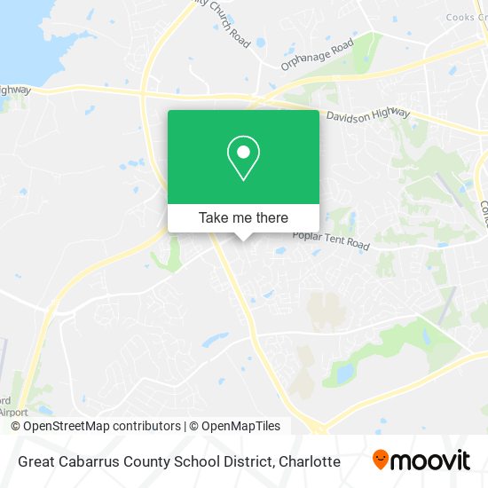 Mapa de Great Cabarrus County School District