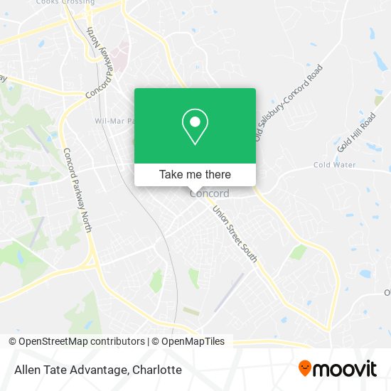 Allen Tate Advantage map