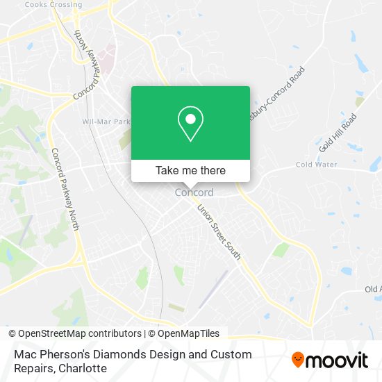 Mapa de Mac Pherson's Diamonds Design and Custom Repairs