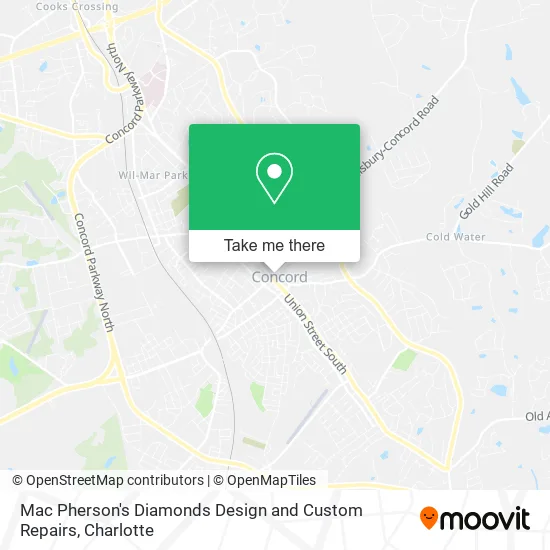Mac Pherson's Diamonds Design and Custom Repairs map