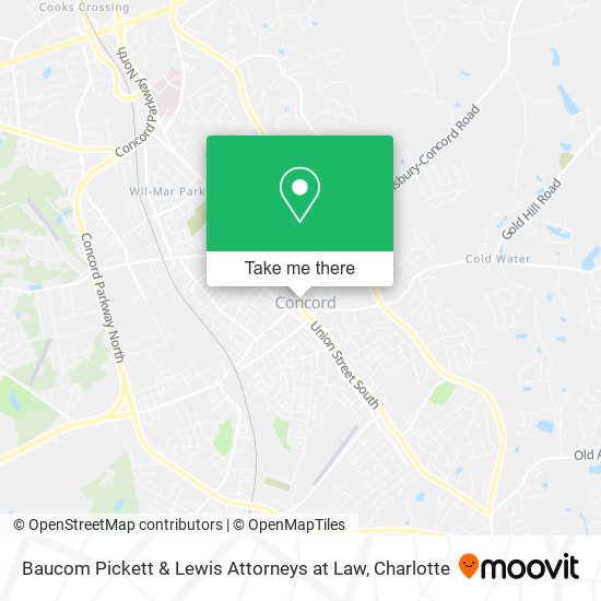 Baucom Pickett & Lewis Attorneys at Law map