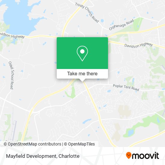 Mayfield Development map
