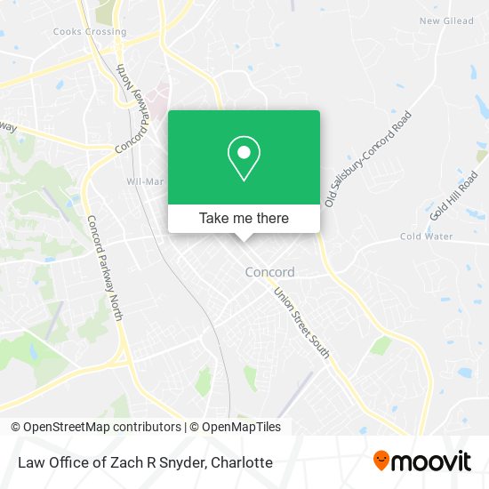 Law Office of Zach R Snyder map