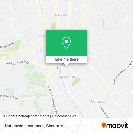 Nationwide Insurance map