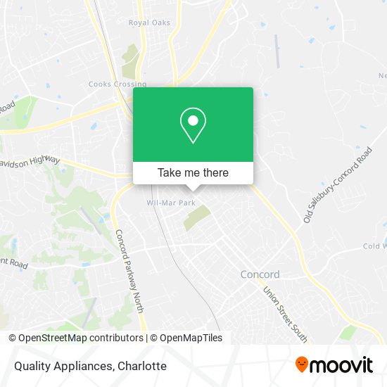 Quality Appliances map