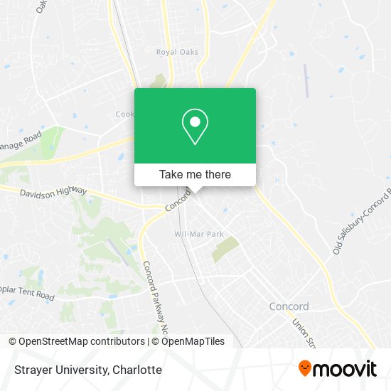 Strayer University map