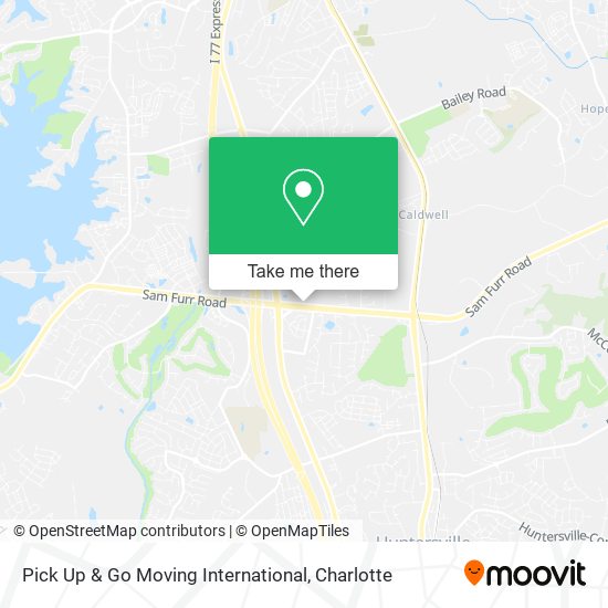 Mapa de Pick Up & Go Moving International