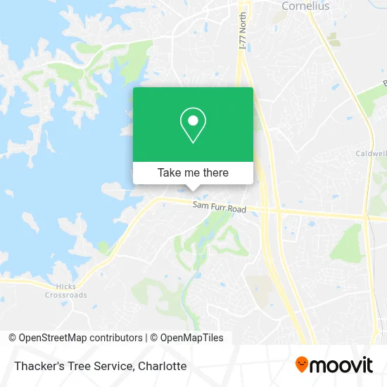 Thacker's Tree Service map