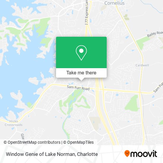 Window Genie of Lake Norman map