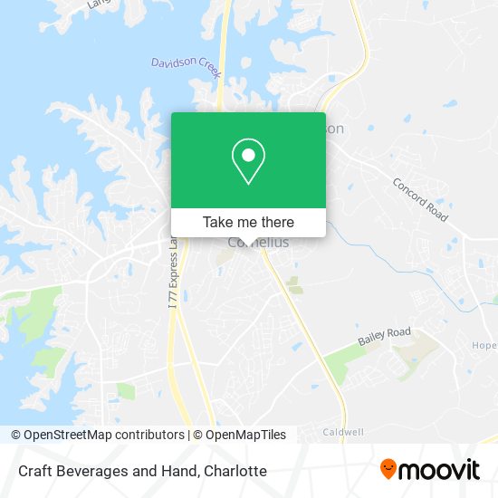 Craft Beverages and Hand map