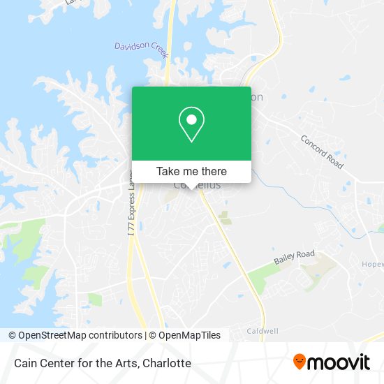 Mapa de Cain Center for the Arts