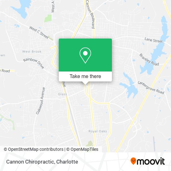 Cannon Chiropractic map