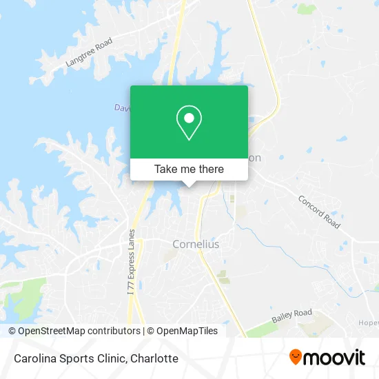 Carolina Sports Clinic map