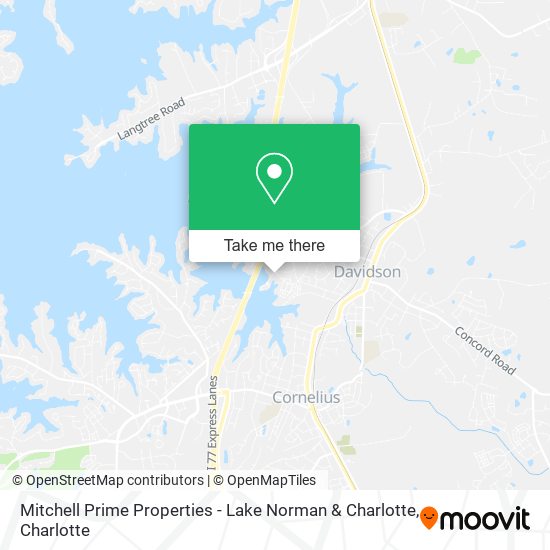 Mapa de Mitchell Prime Properties - Lake Norman & Charlotte