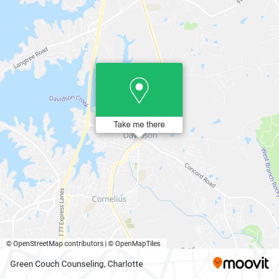 Green Couch Counseling map