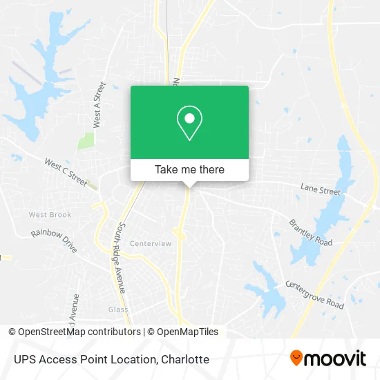UPS Access Point Location map