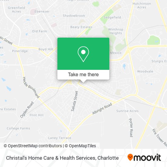 Christal's Home Care & Health Services map