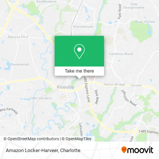 Amazon Locker-Harveer map