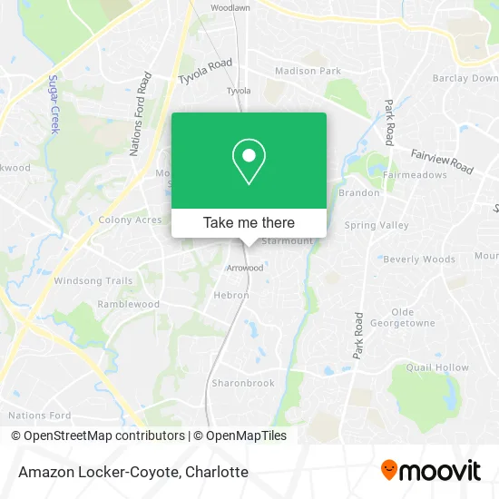 Amazon Locker-Coyote map