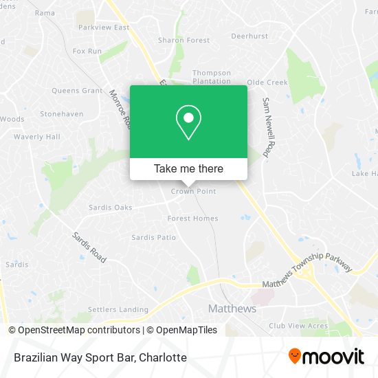 Brazilian Way Sport Bar map
