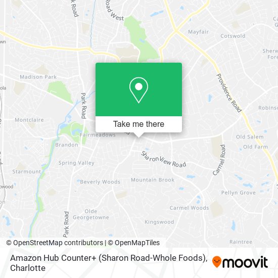 Amazon Hub Counter+ (Sharon Road-Whole Foods) map