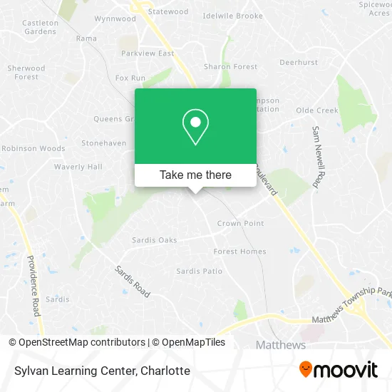 Sylvan Learning Center map