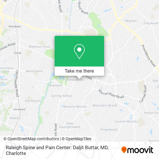 Raleigh Spine and Pain Center: Daljit Buttar, MD map