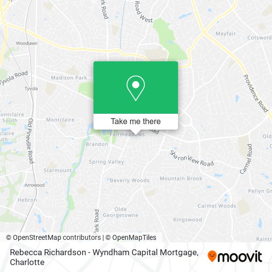 Mapa de Rebecca Richardson - Wyndham Capital Mortgage