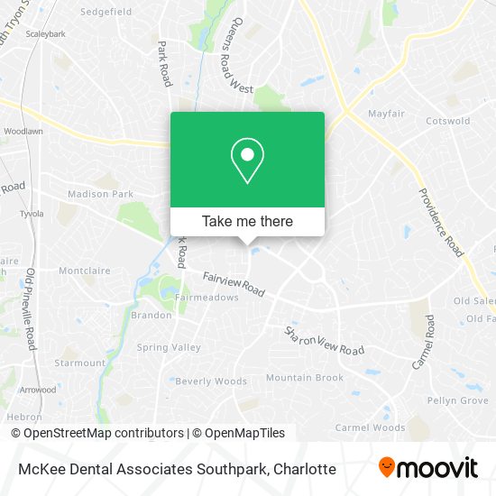 Mapa de McKee Dental Associates Southpark